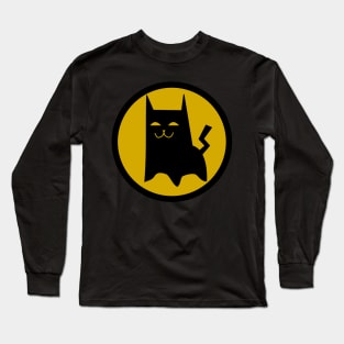 Cute Batcat Symbol | Shadow | Kitten | Kitty Cartoon Long Sleeve T-Shirt